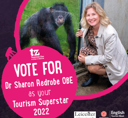 Twycross Zoo CEO is finalist in national Tourism Superstar award