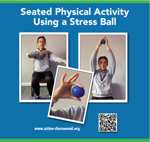 Seated Exercise Using a Stress Ball